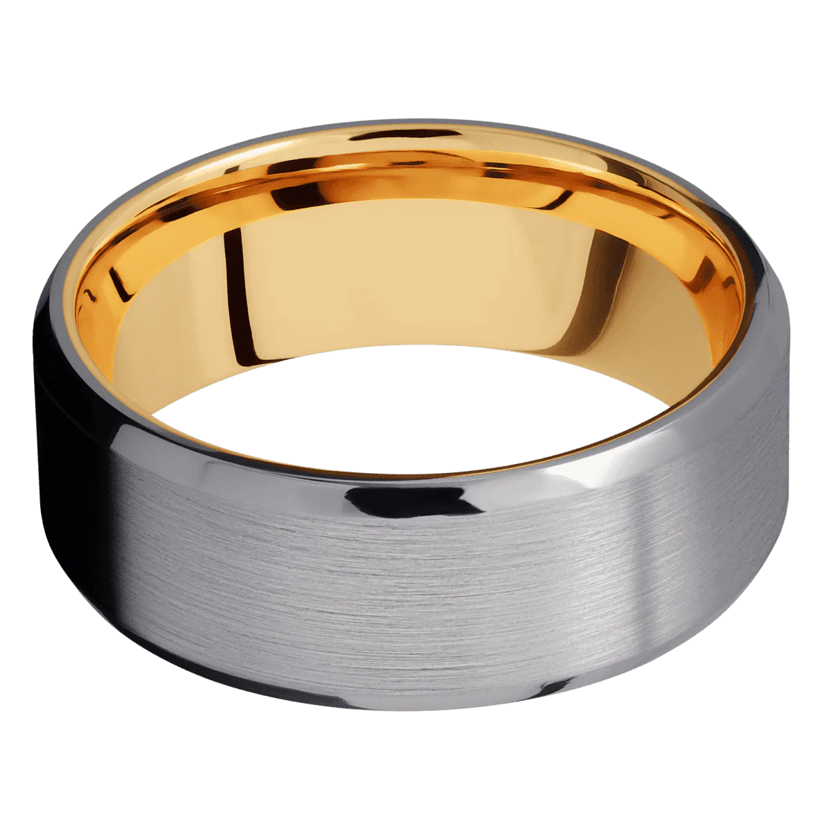Tantalum + Satin , Polish Finish + 14K Yellow Gold - Image 3
