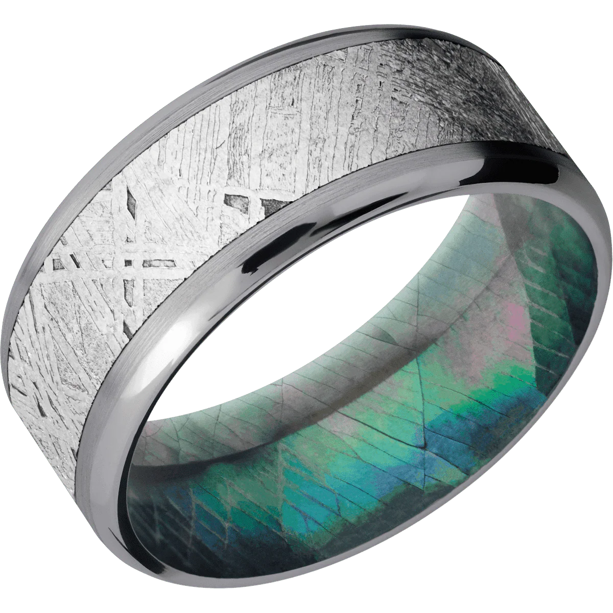 Tantalum + Satin , Polish Finish + Black Mother of Pearl - Image 2