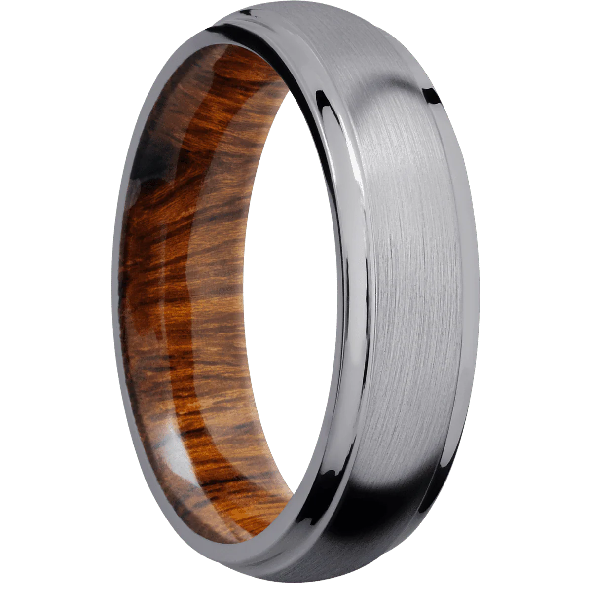 Tantalum + Satin , Polish Finish + Desert Iron Wood