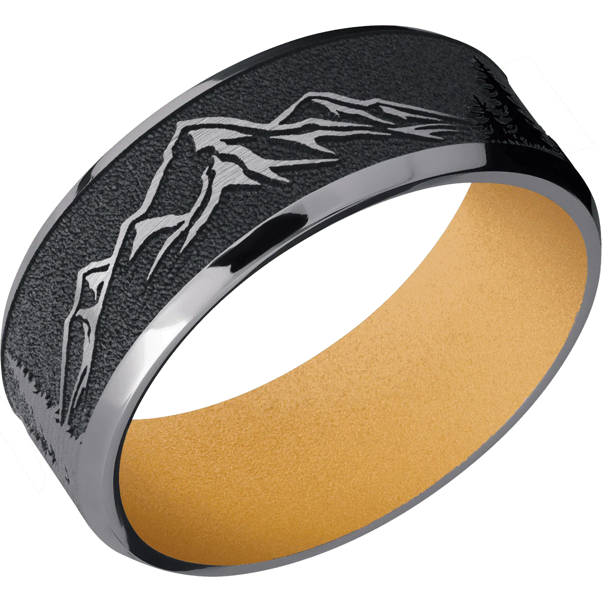Tantalum + Satin , Polish Finish + Gold - Image 2