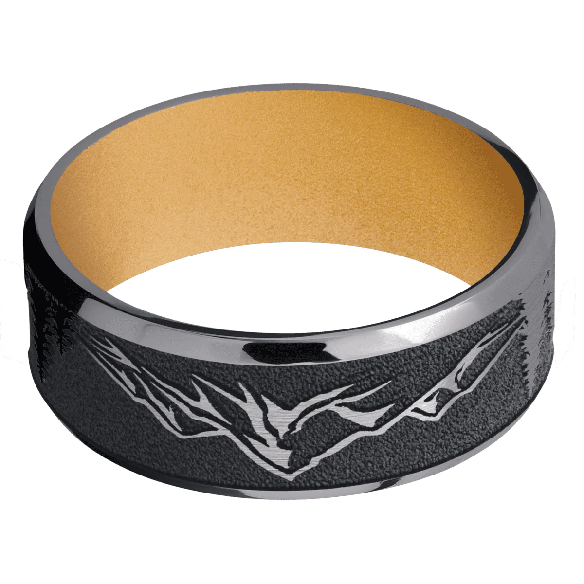 Tantalum + Satin , Polish Finish + Gold - Image 3