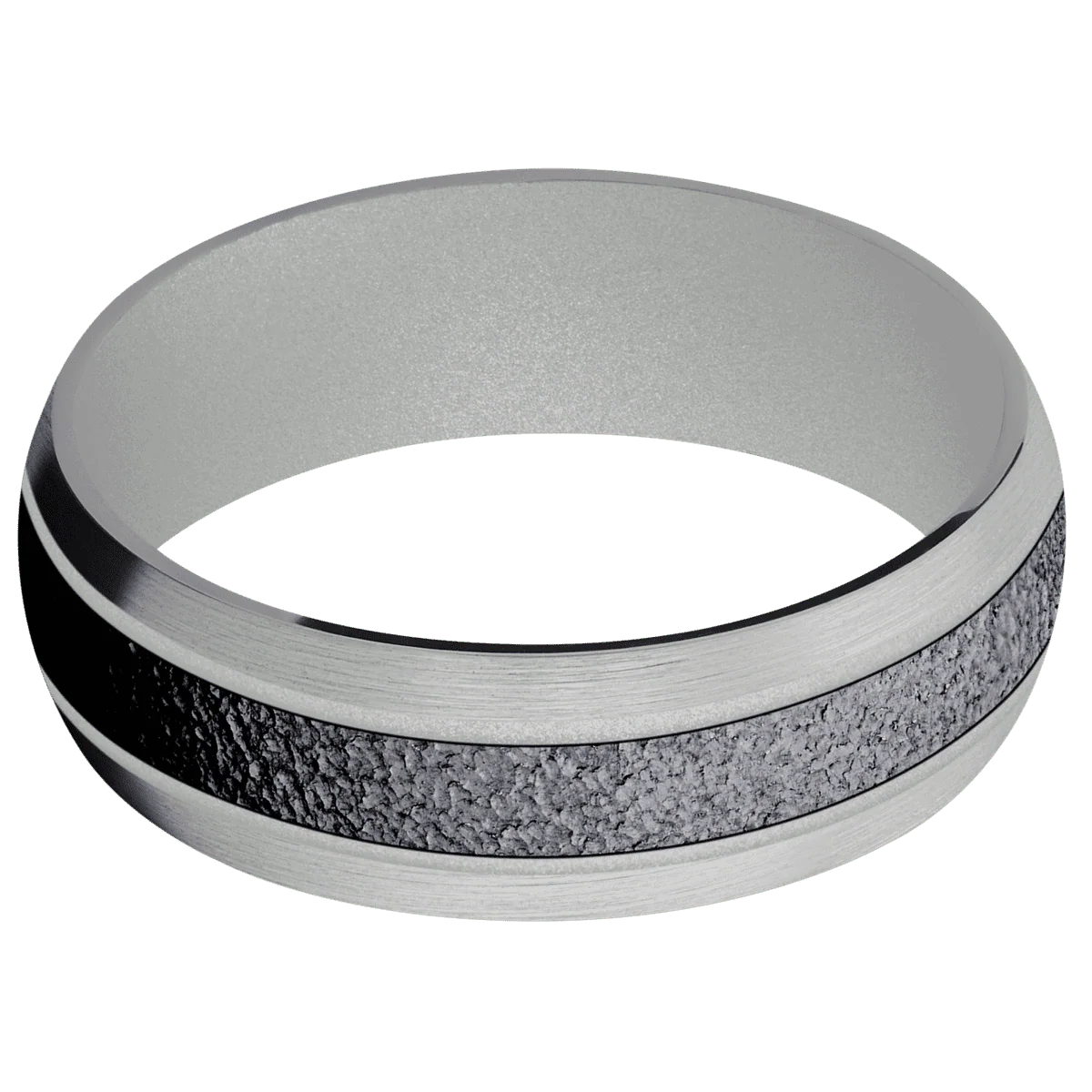 Tantalum + Stipple Finish + Crushed Silver - Image 3