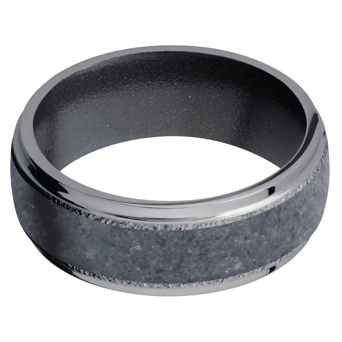 Tantalum + Stipple , Polish Finish + Dark Grey - Image 3