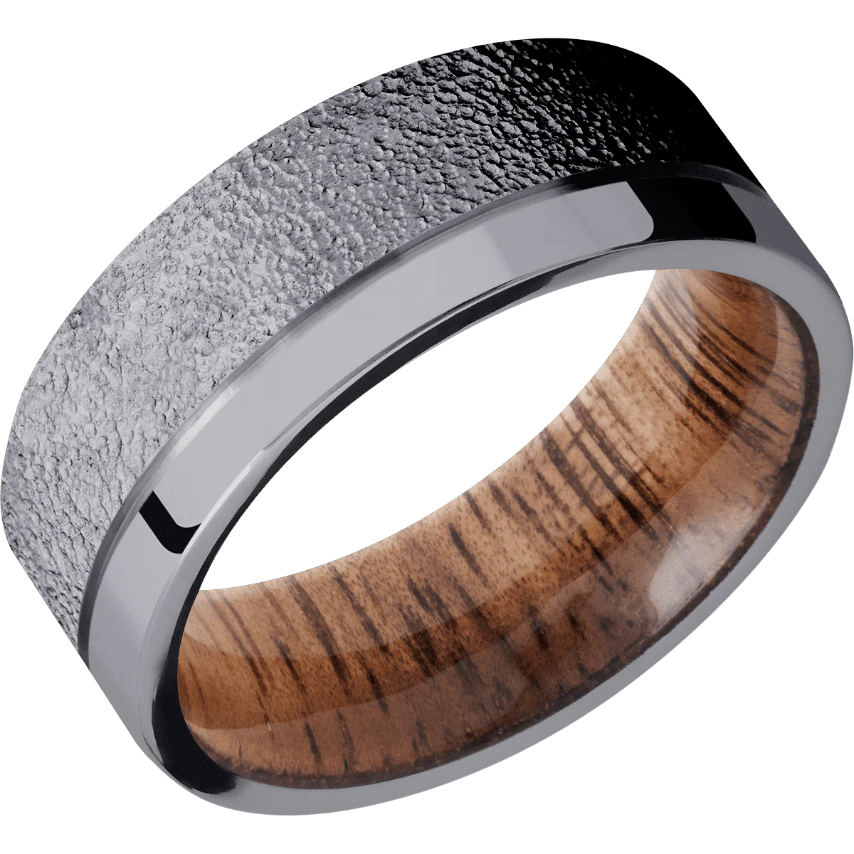 Tantalum + Stipple , Polish Finish + Koa - Image 2