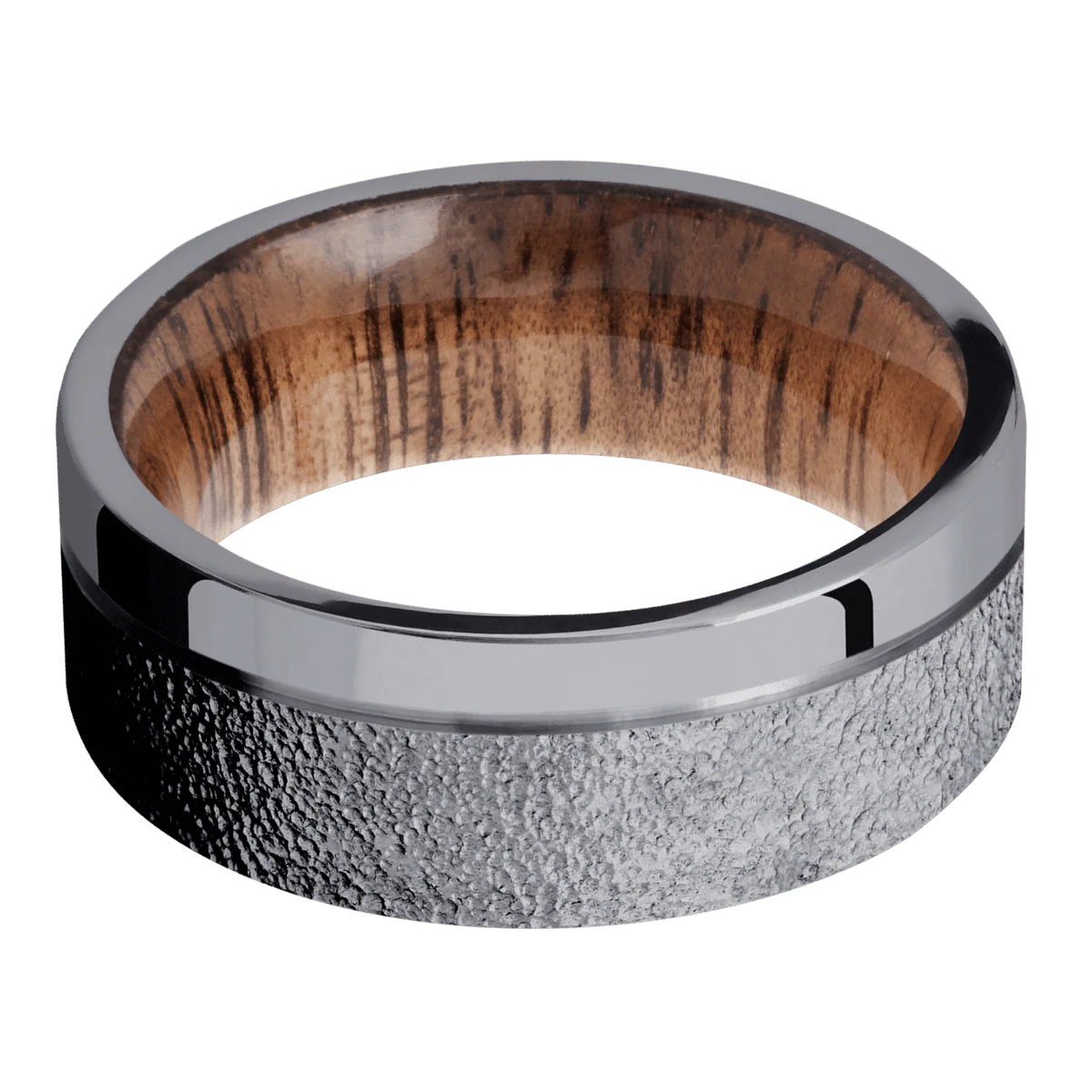 Tantalum + Stipple , Polish Finish + Koa - Image 3