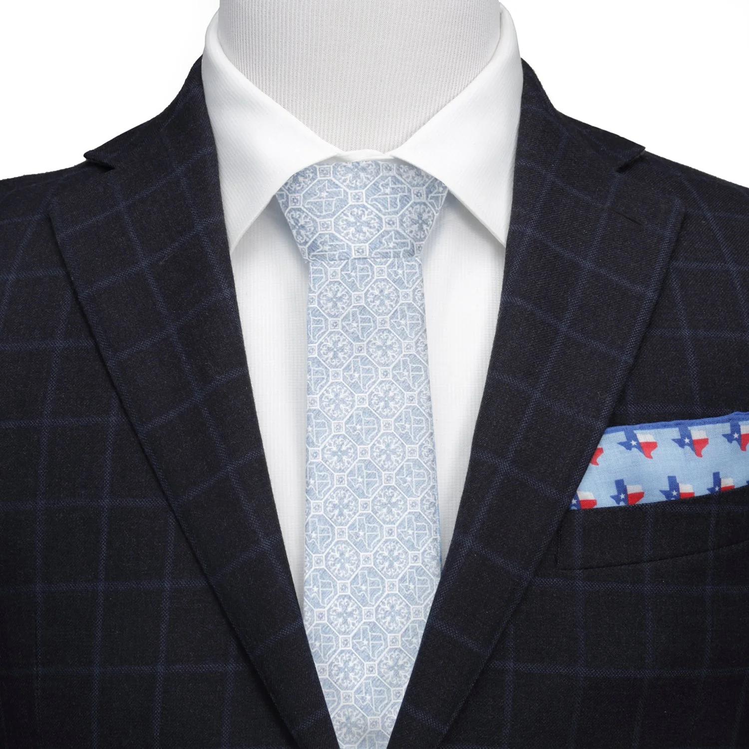 Texas State Denim Men’s Tie - Image 2