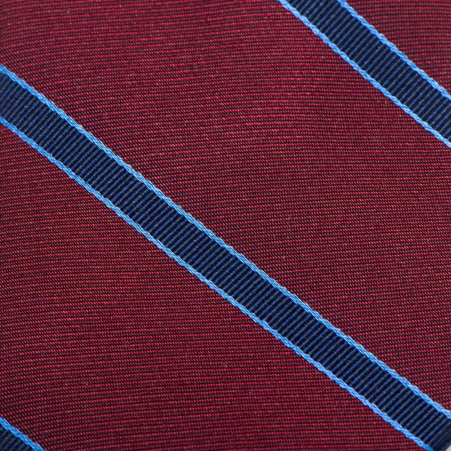 The Phillip Tie (Burgundy Stripe Men's Tie) - Image 5