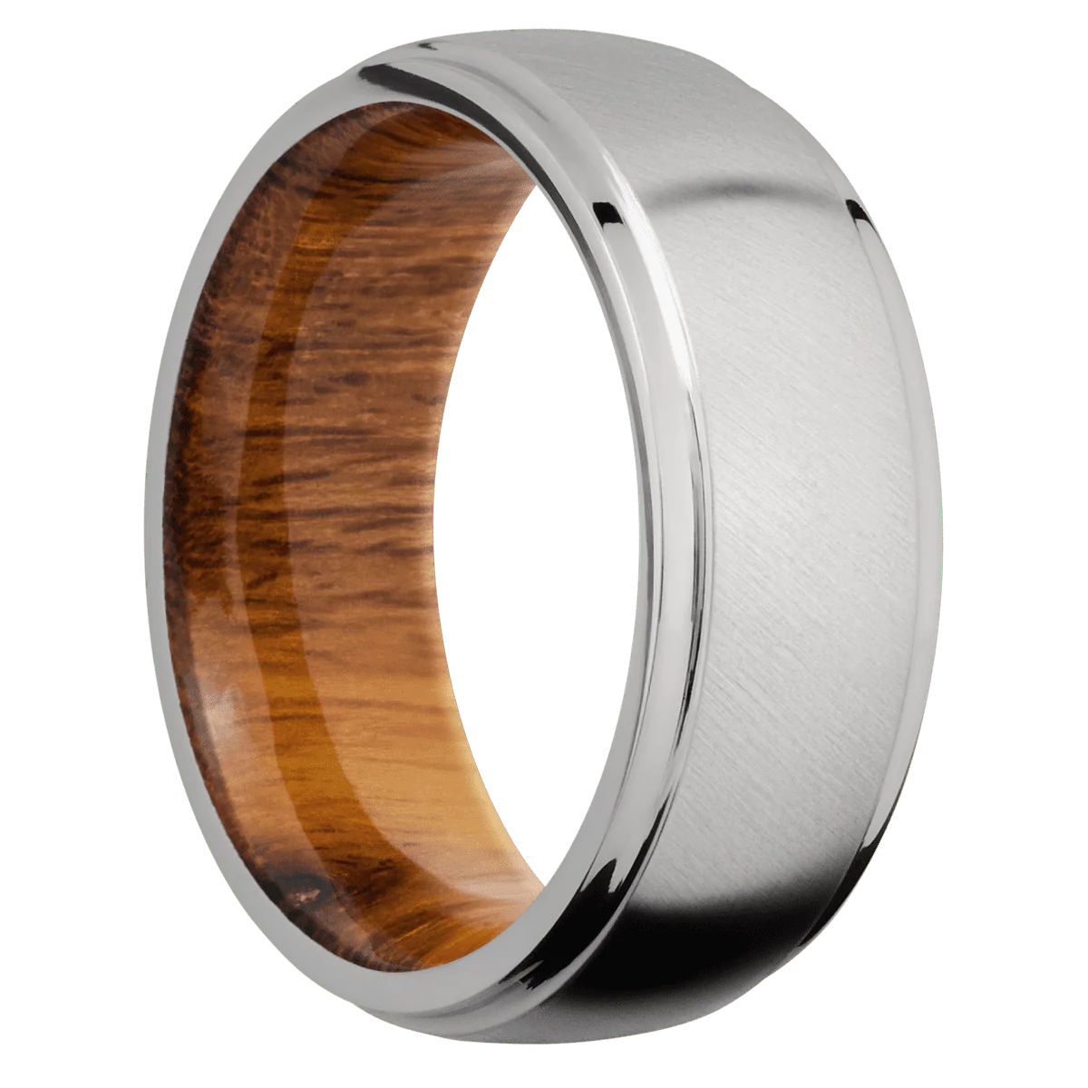 Titanium + Anglesatin , Polish Finish + Desert Iron Wood