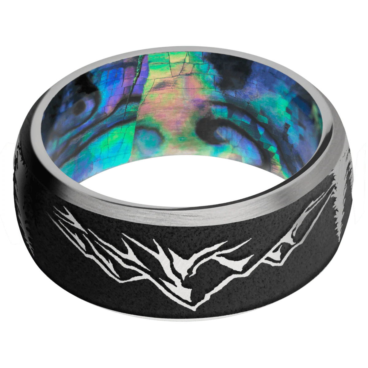 Titanium + Anglesatin , Satin Finish + Abalone - Image 3
