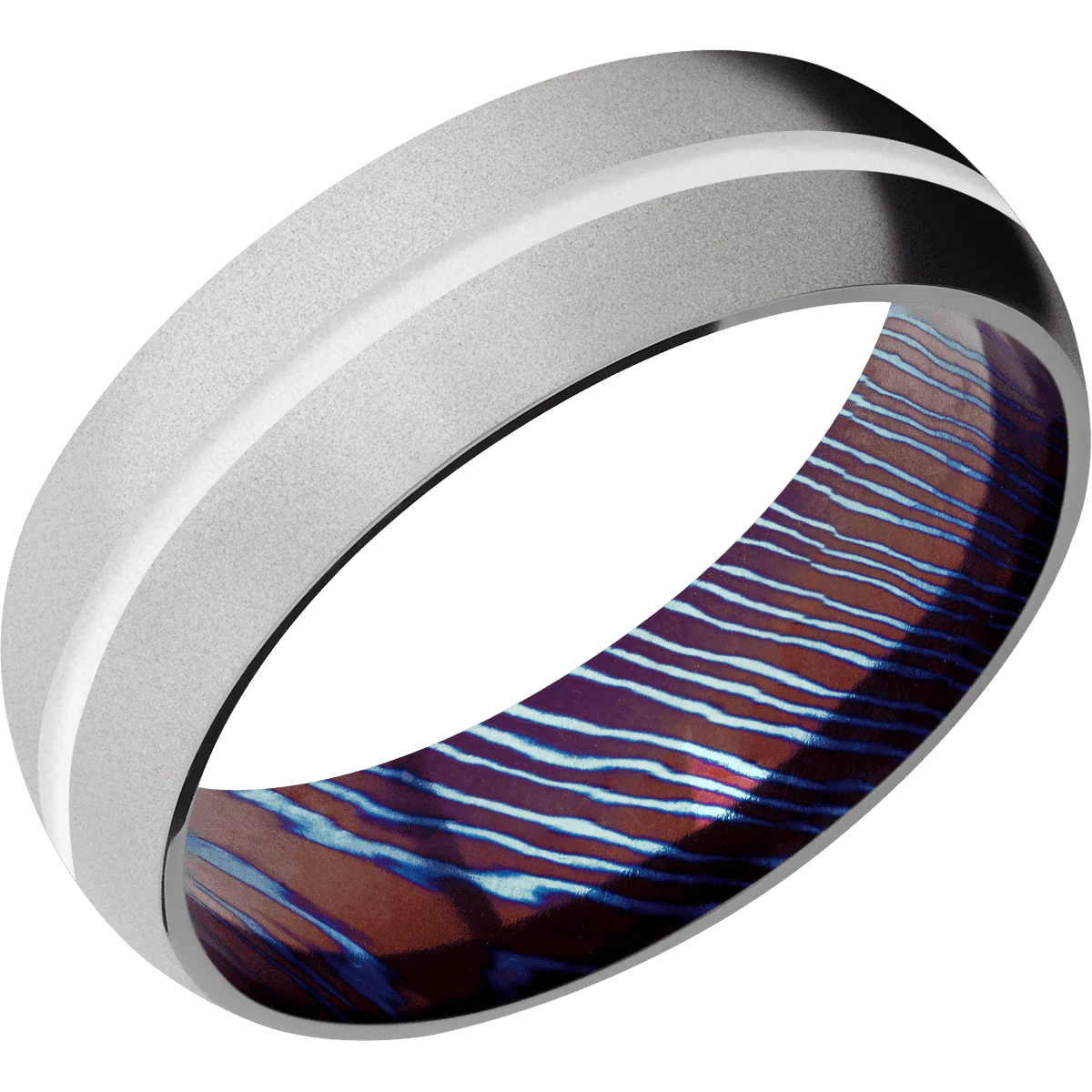 Titanium + Bead Finish + Titanium Damascus - Image 2