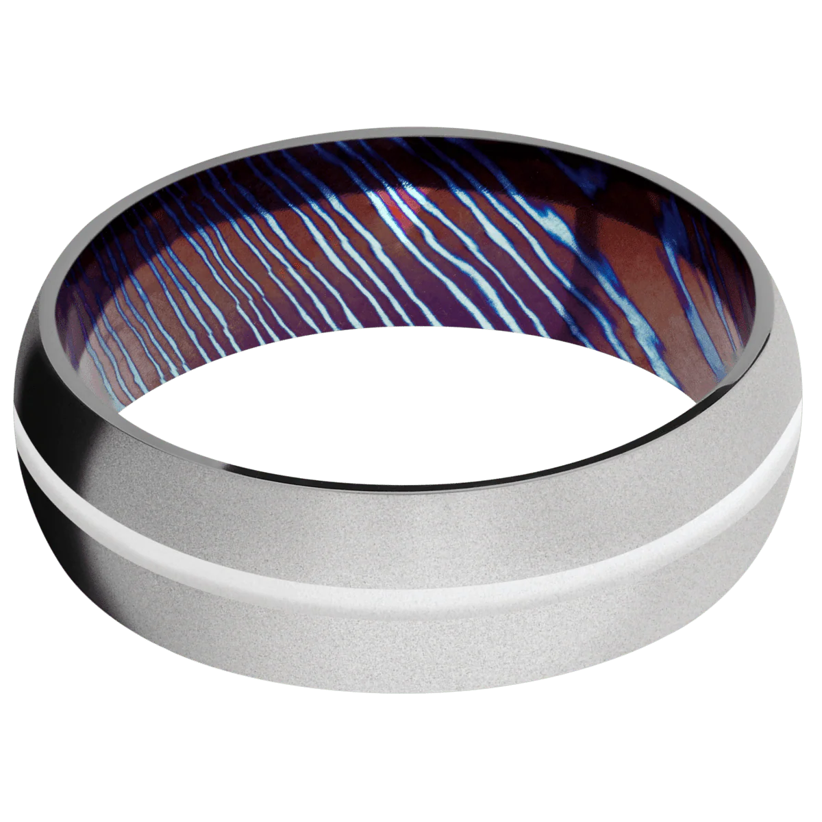 Titanium + Bead Finish + Titanium Damascus - Image 3