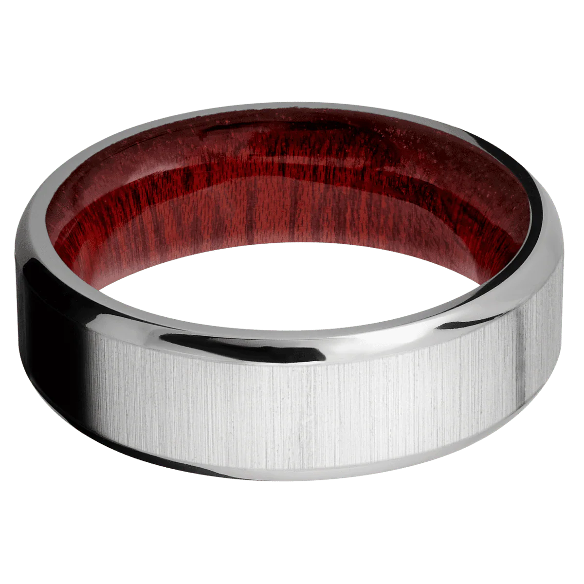 Titanium + Crosssatin , Polish Finish + Blood Wood - Image 3