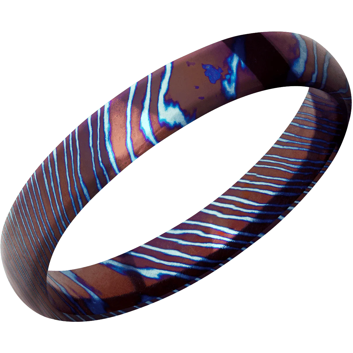 Titanium Damascus + Polish Finish - Image 2