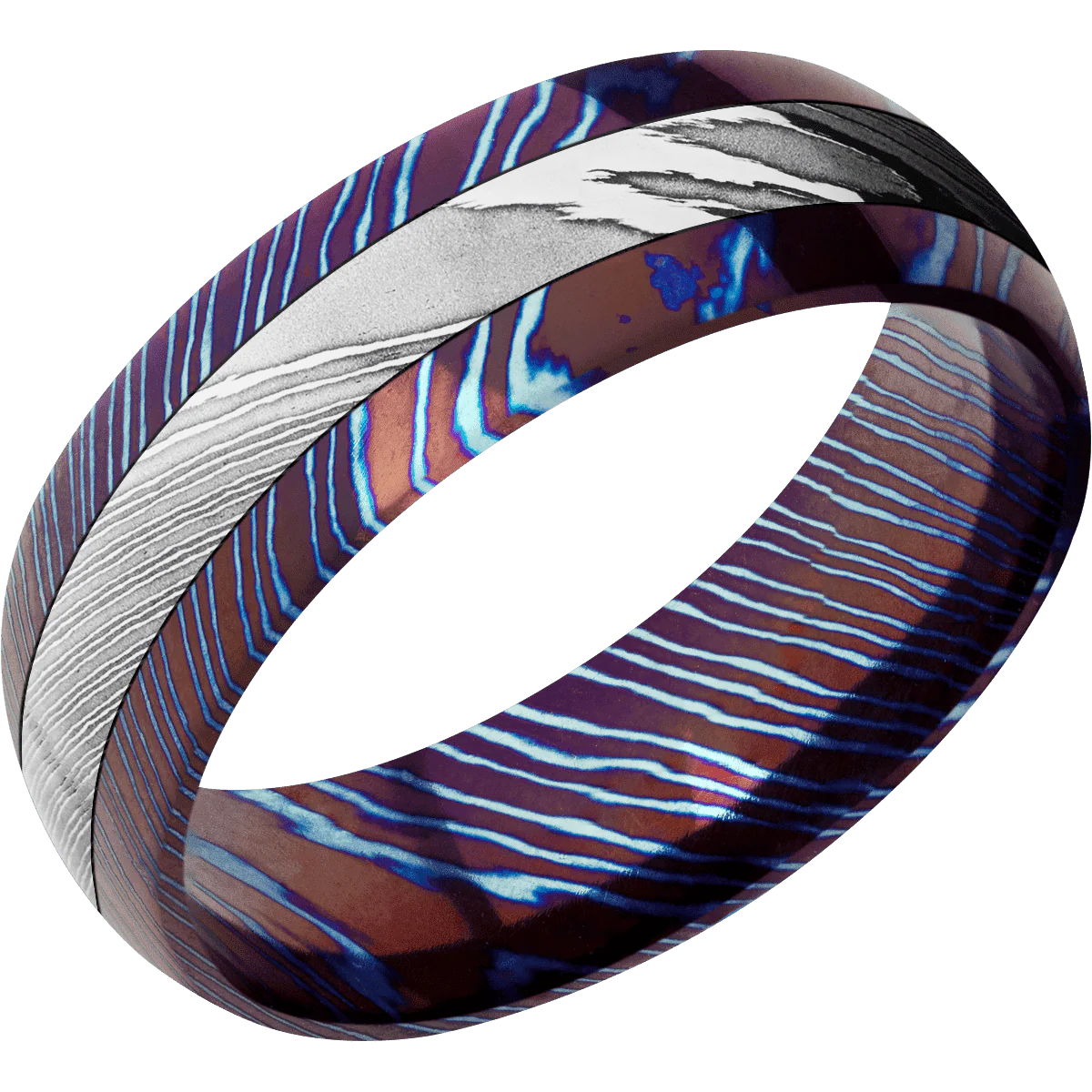 Titanium Damascus + Polish Finish - Image 2