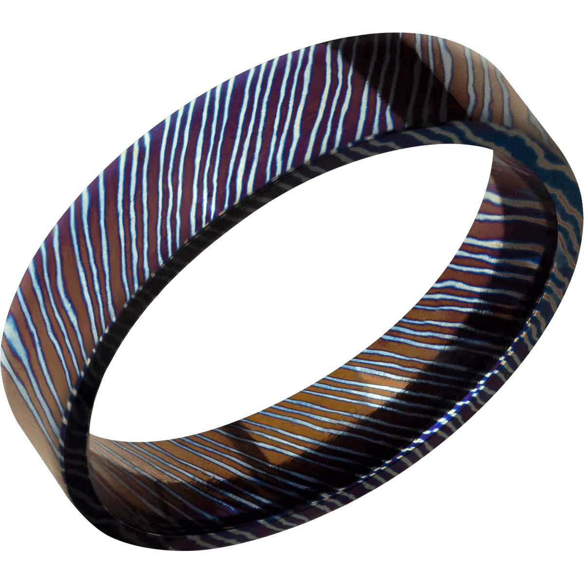 Titanium Damascus + Polish Finish - Image 2