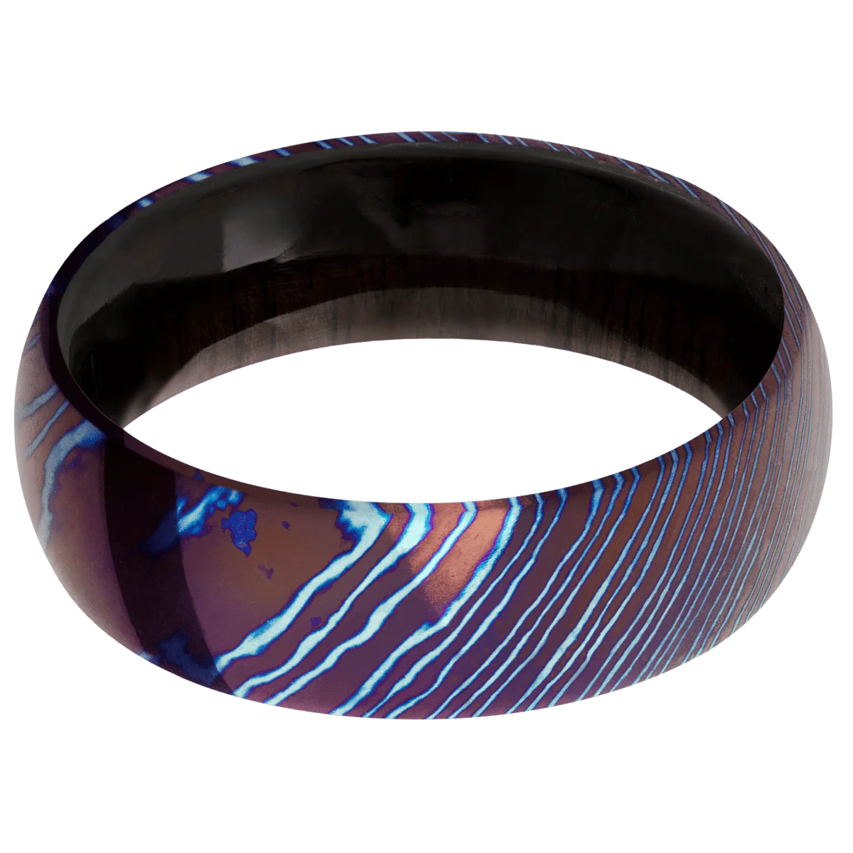 Titanium Damascus + Polish Finish + Ebony - Image 3