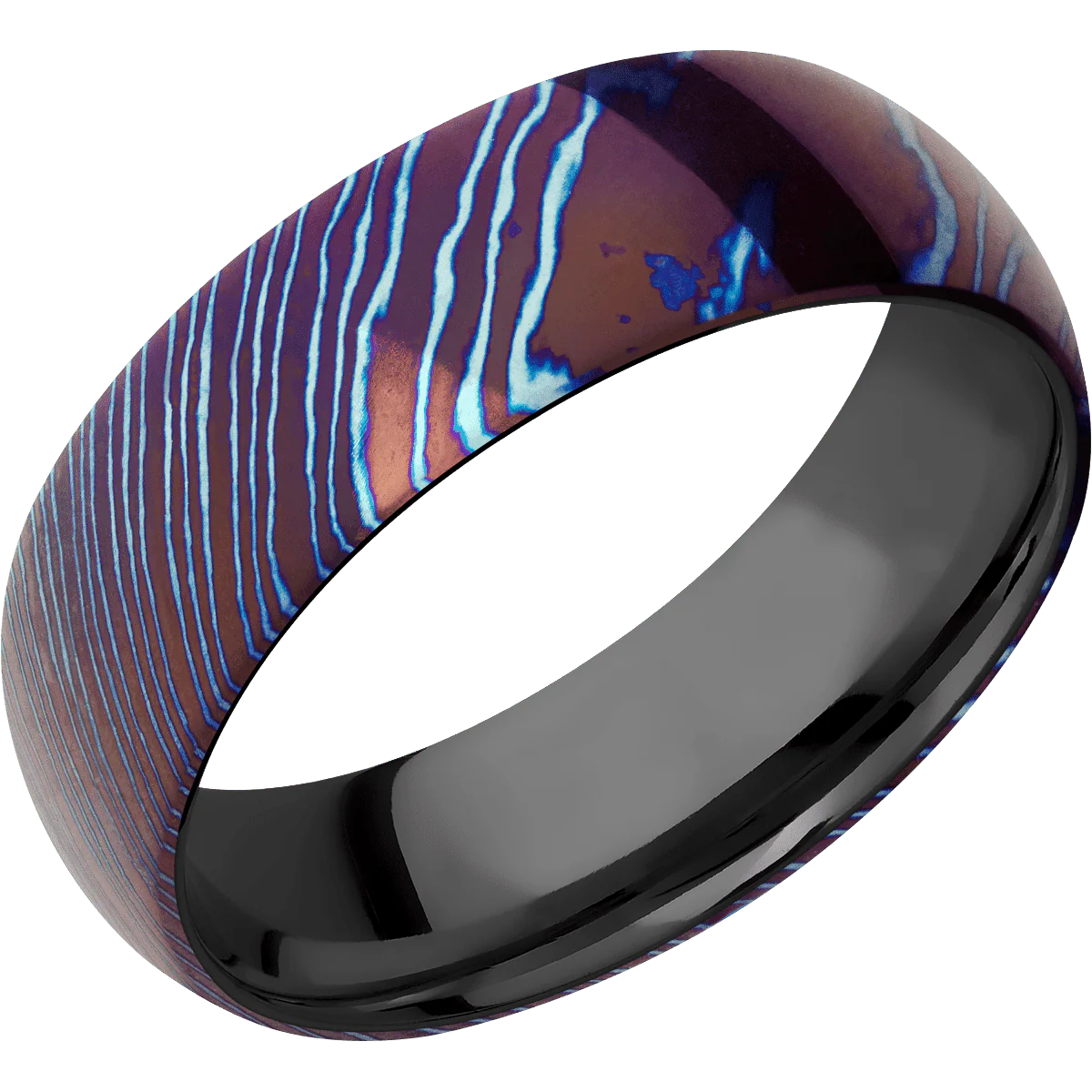 Titanium Damascus + Polish Finish + Zirconium - Image 2