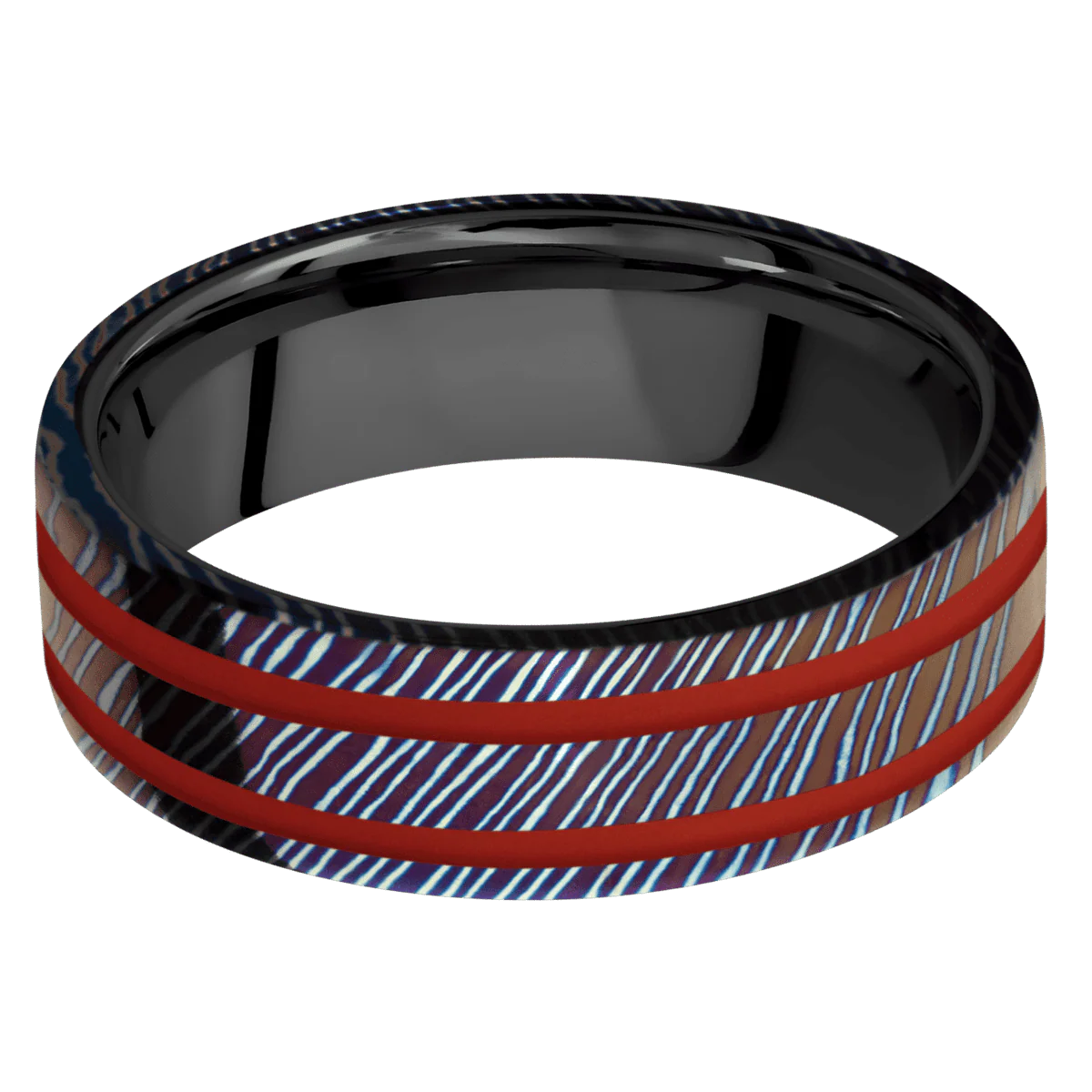 Titanium Damascus + Polish Finish + Zirconium - Image 3