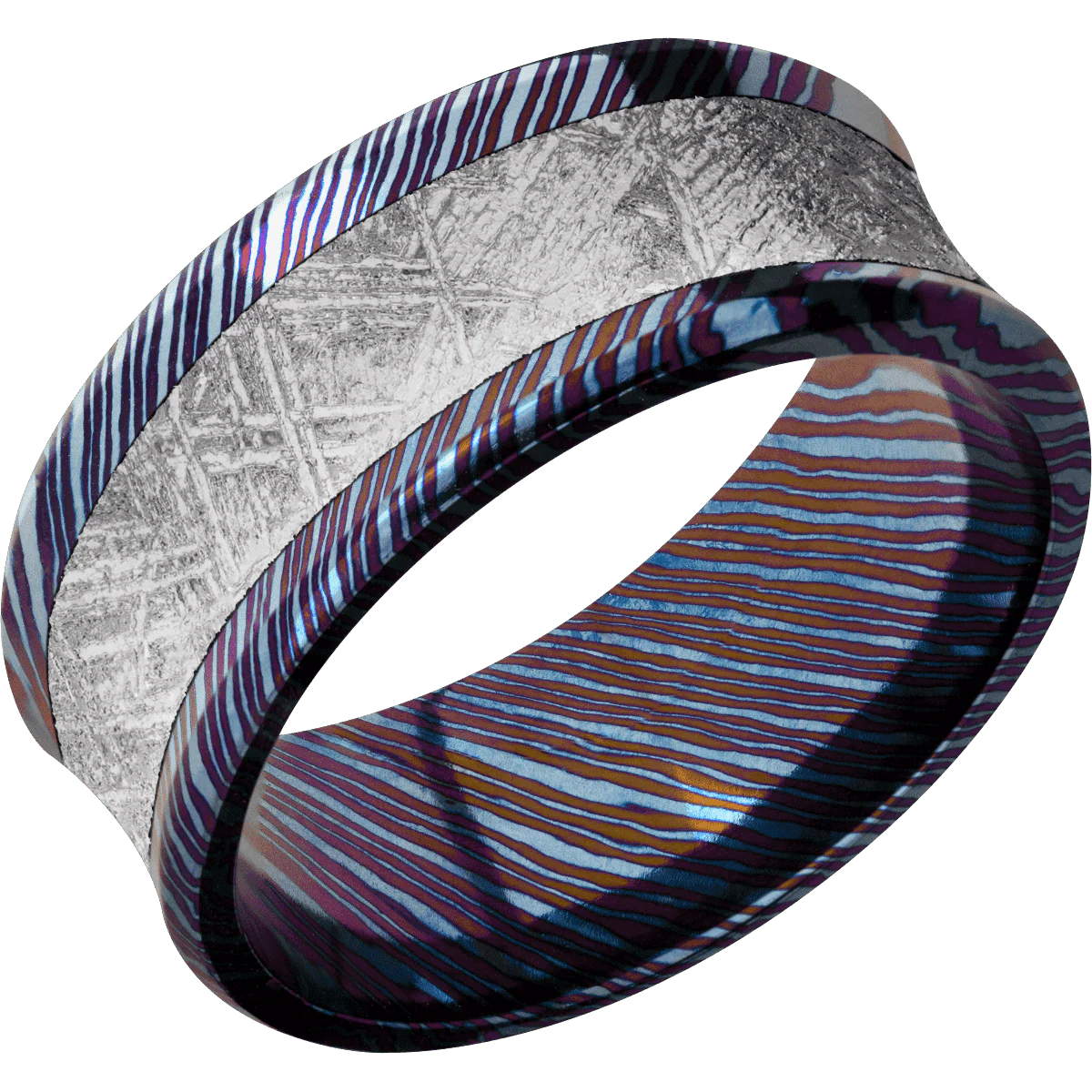 Titanium Damascus + Polish , Polish Finish - Image 2