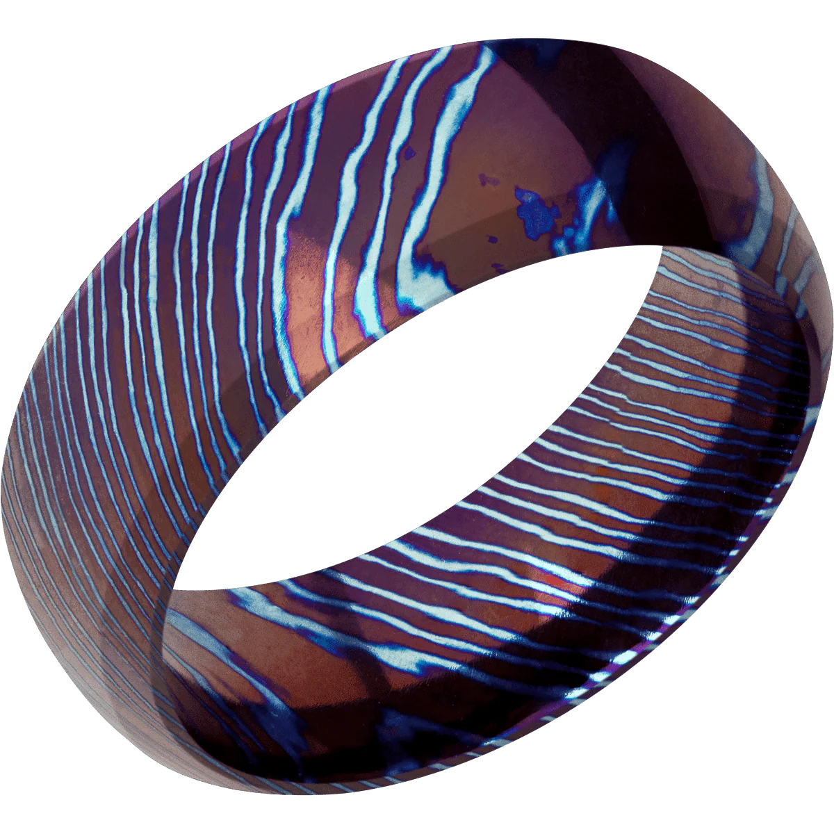 Titanium Damascus + Polish , Polish Finish - Image 2