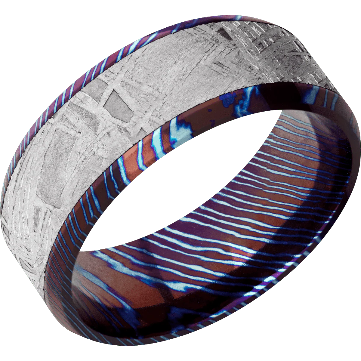Titanium Damascus + Polish , Polish Finish - Image 2