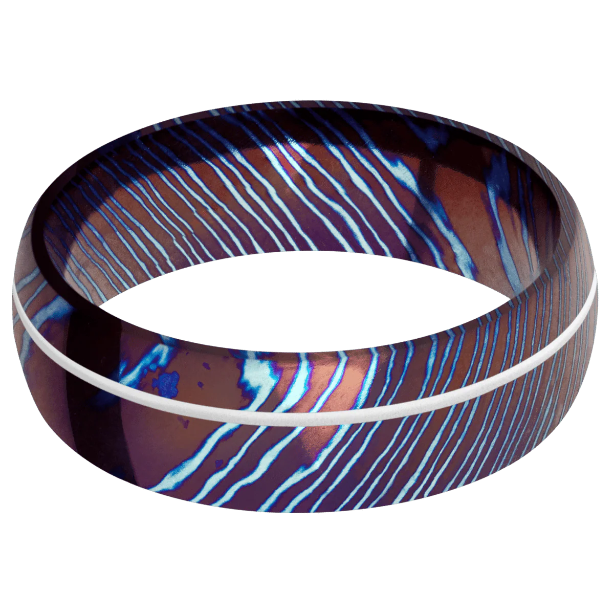 Titanium Damascus + Polish , Polish Finish - Image 3