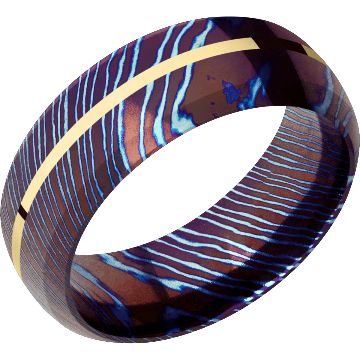 Titanium Damascus + Polish , Polish Finish - Image 2