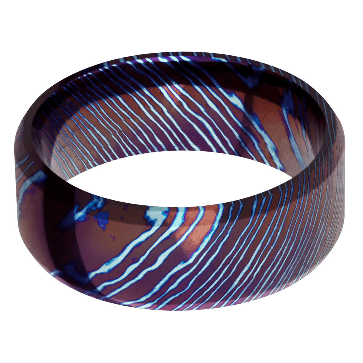 Titanium Damascus + Polish , Polish Finish - Image 3