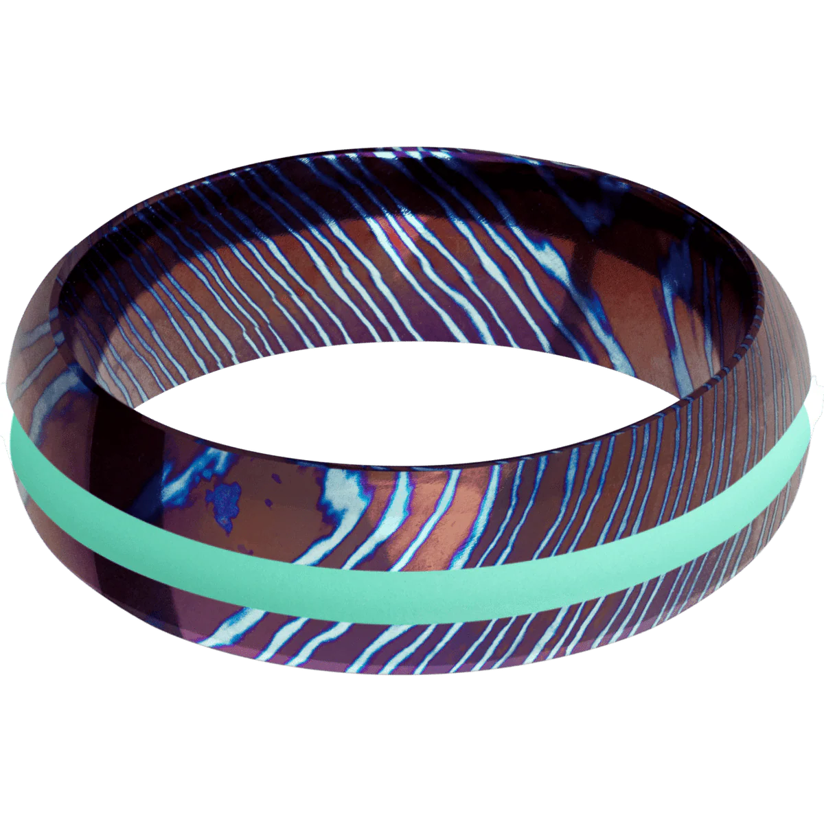 Titanium Damascus + Polish , Polish Finish - Image 3
