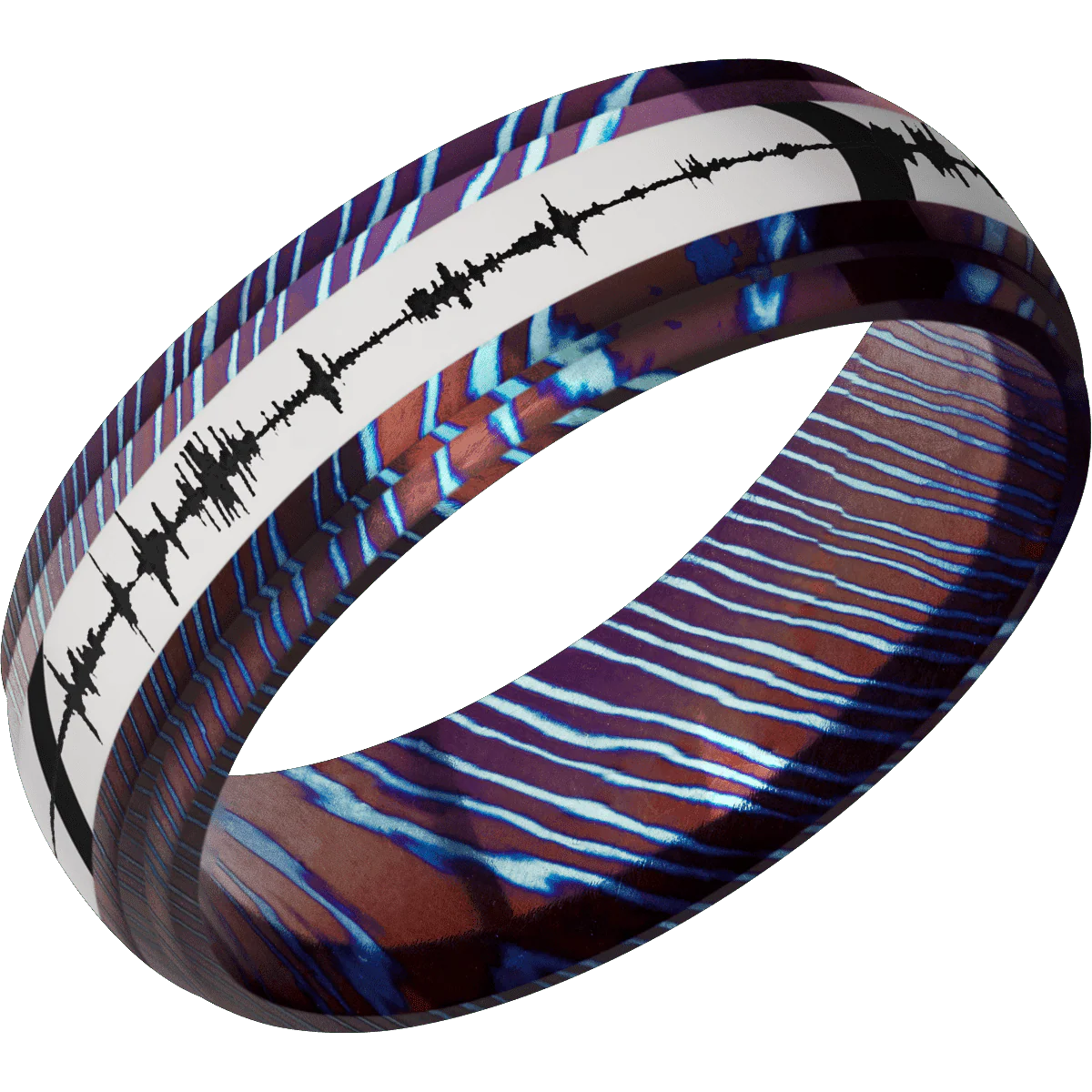Titanium Damascus + Polish , Polish Finish - Image 2