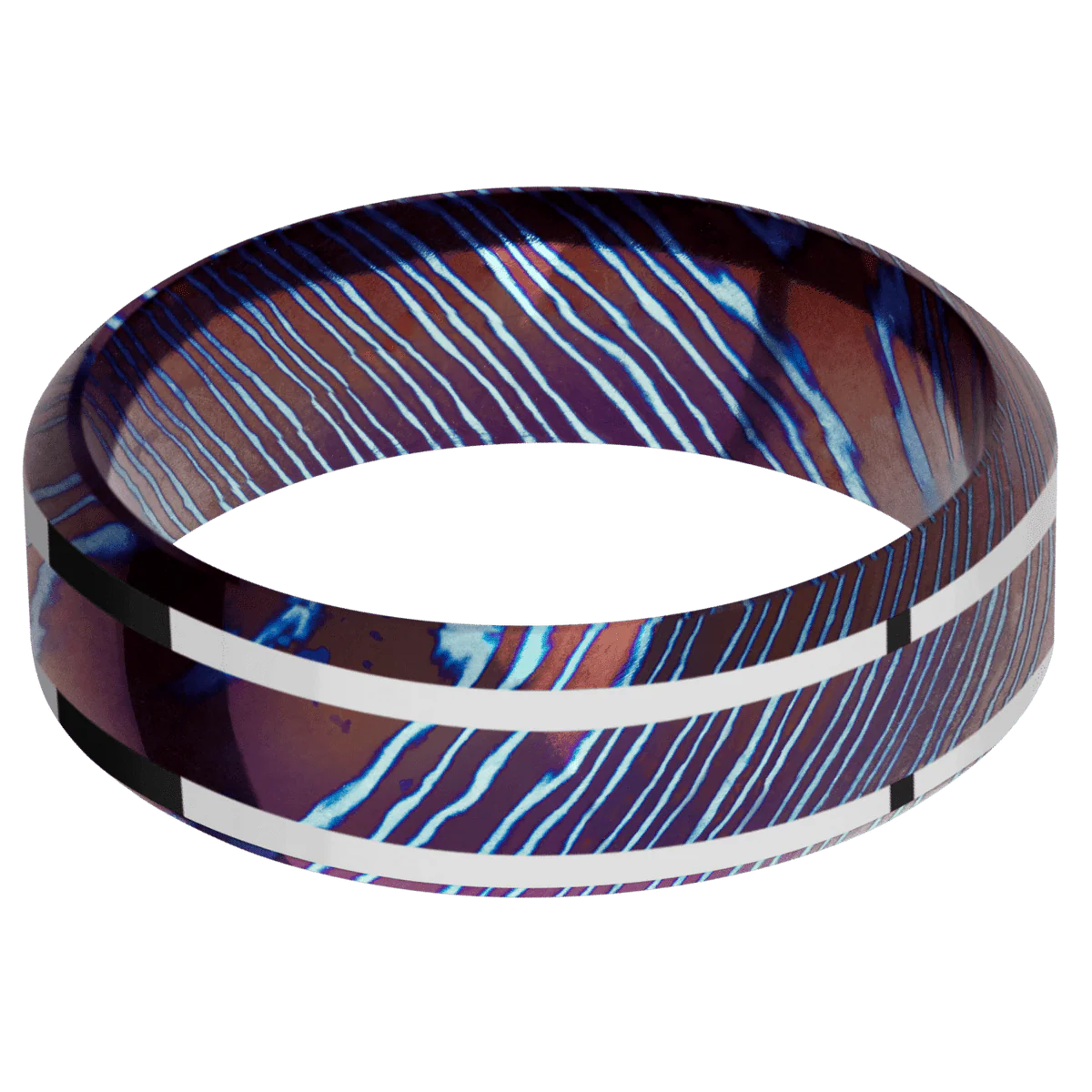 Titanium Damascus + Polish , Polish Finish - Image 3