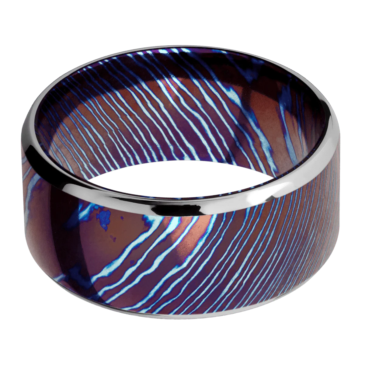 Titanium Damascus + Polish , Polish Finish - Image 3