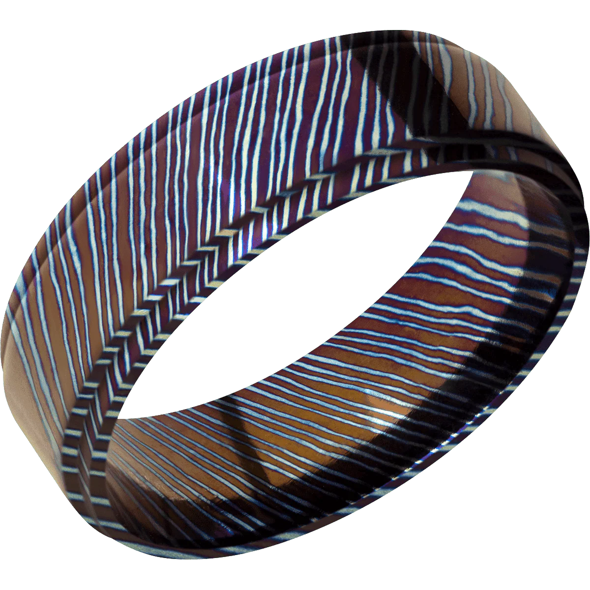 Titanium Damascus + Polish , Polish Finish - Image 2