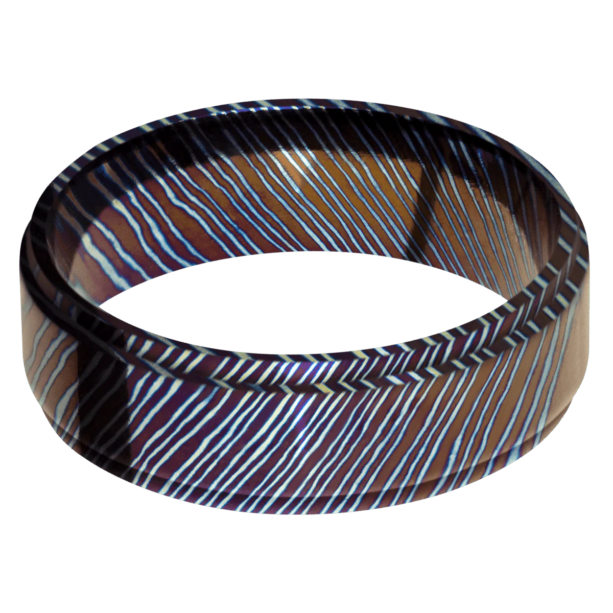 Titanium Damascus + Polish , Polish Finish - Image 3