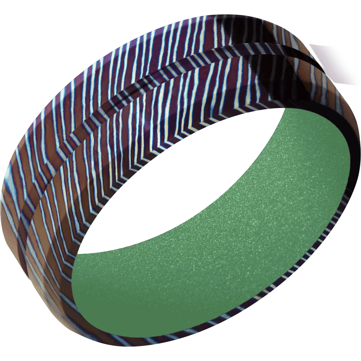 Titanium Damascus + Polish , Polish Finish + Squatch - Image 2