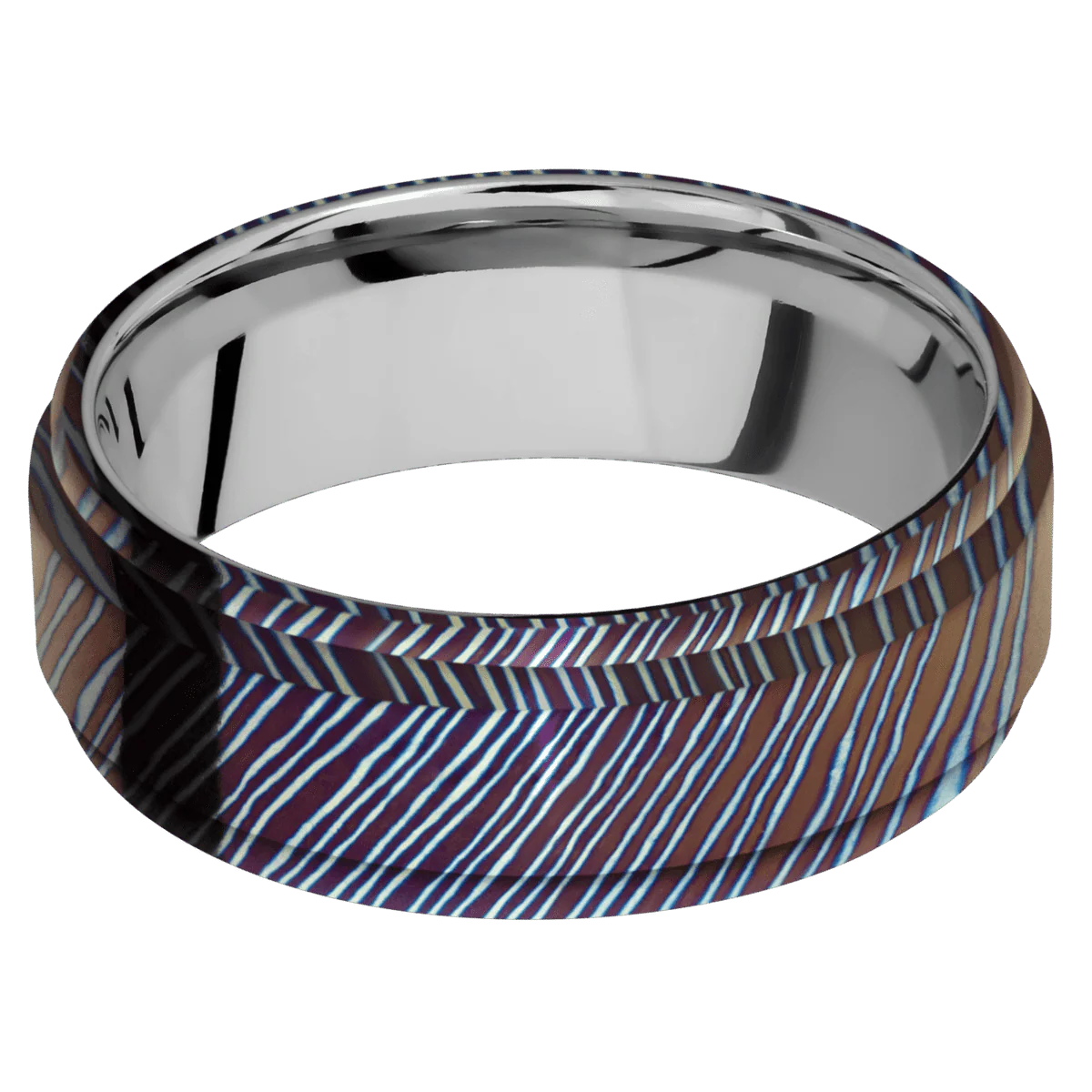Titanium Damascus + Polish , Polish Finish + Titanium - Image 3