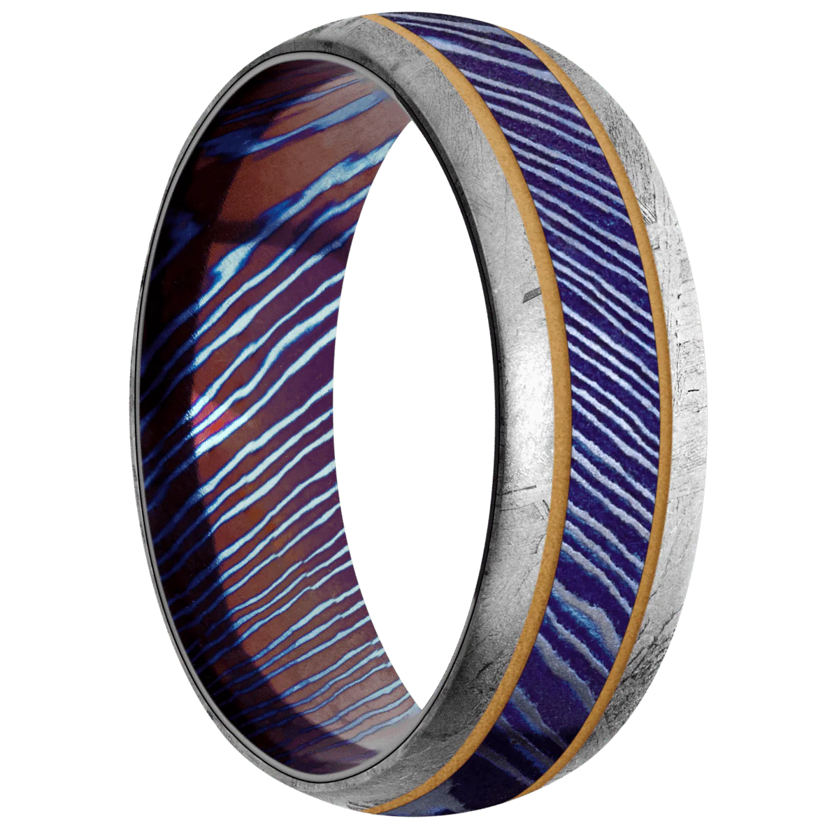 Titanium Damascus + Satinetched Finish