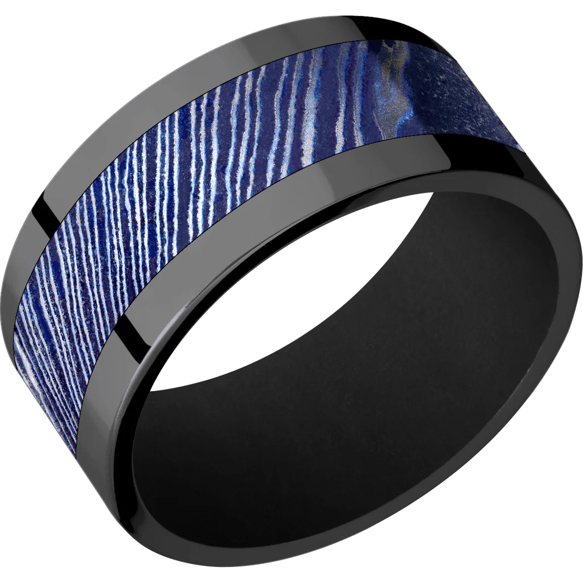 Titanium Damascus + Satinetched Finish + Black - Image 2