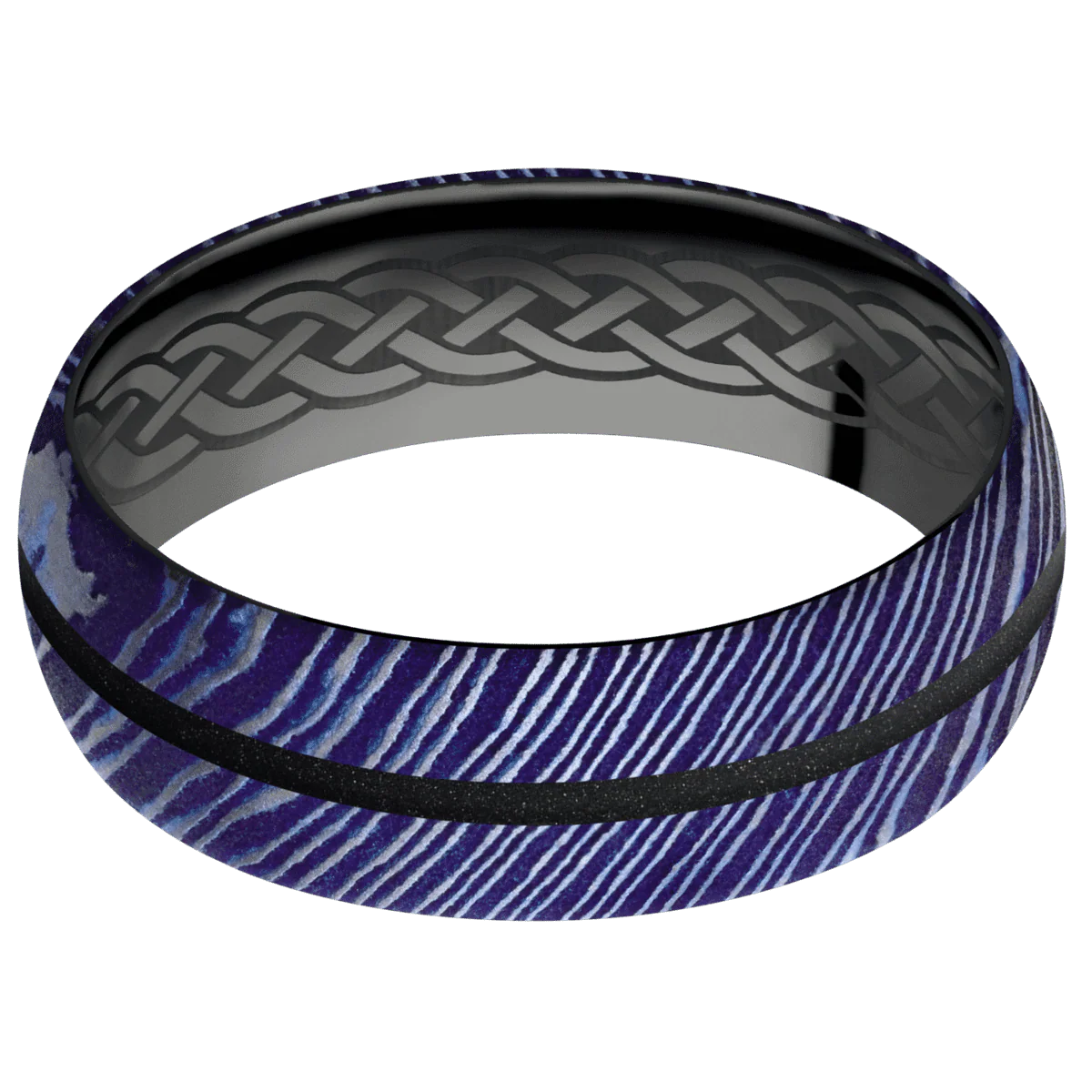 Titanium Damascus + Satinetched Finish + Zirconium - Image 3