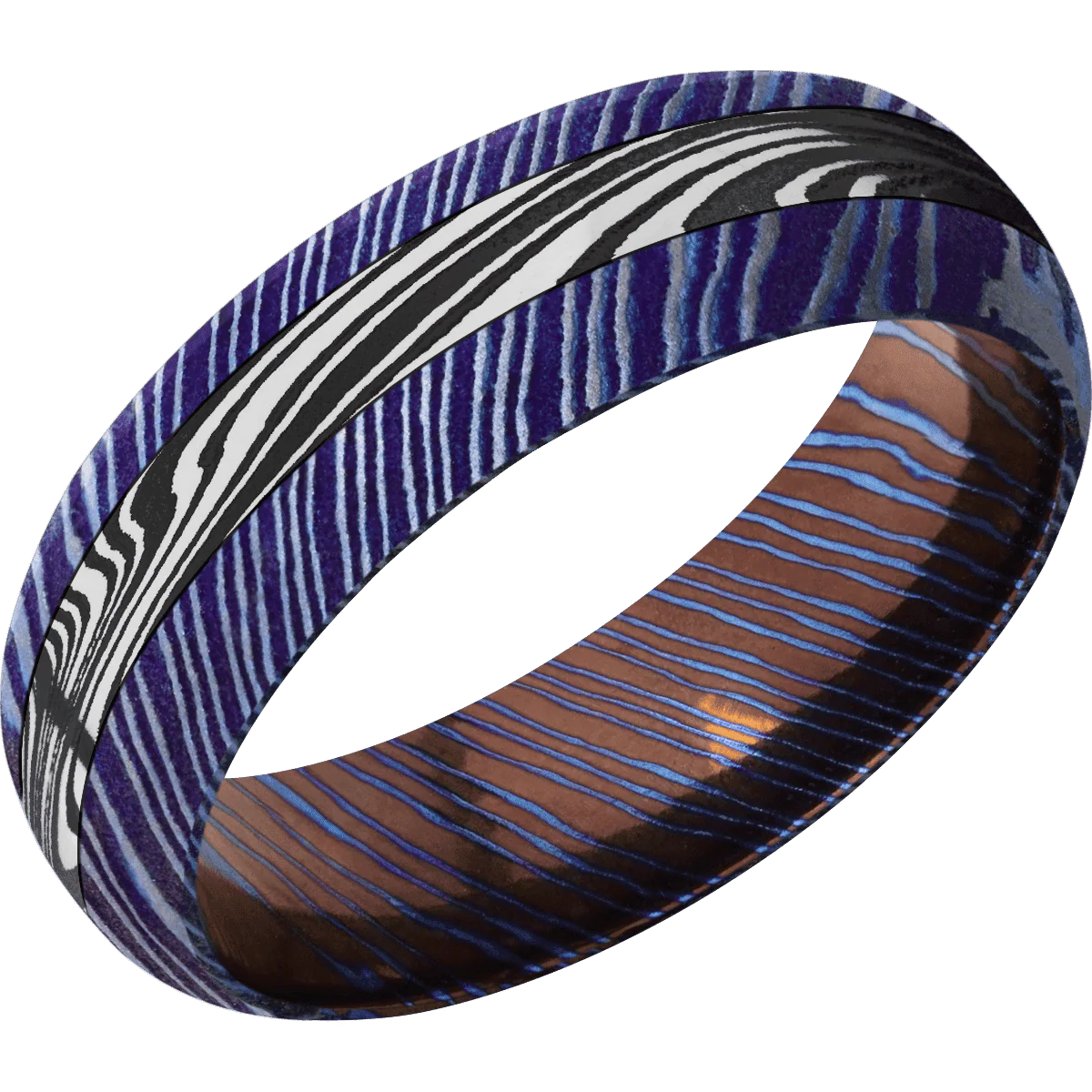 Titanium Damascus + Satinetched , Satinetched Finish - Image 2
