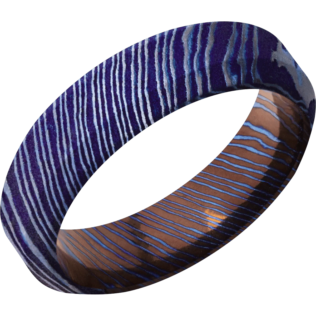 Titanium Damascus + Satinetched , Satinetched Finish - Image 2
