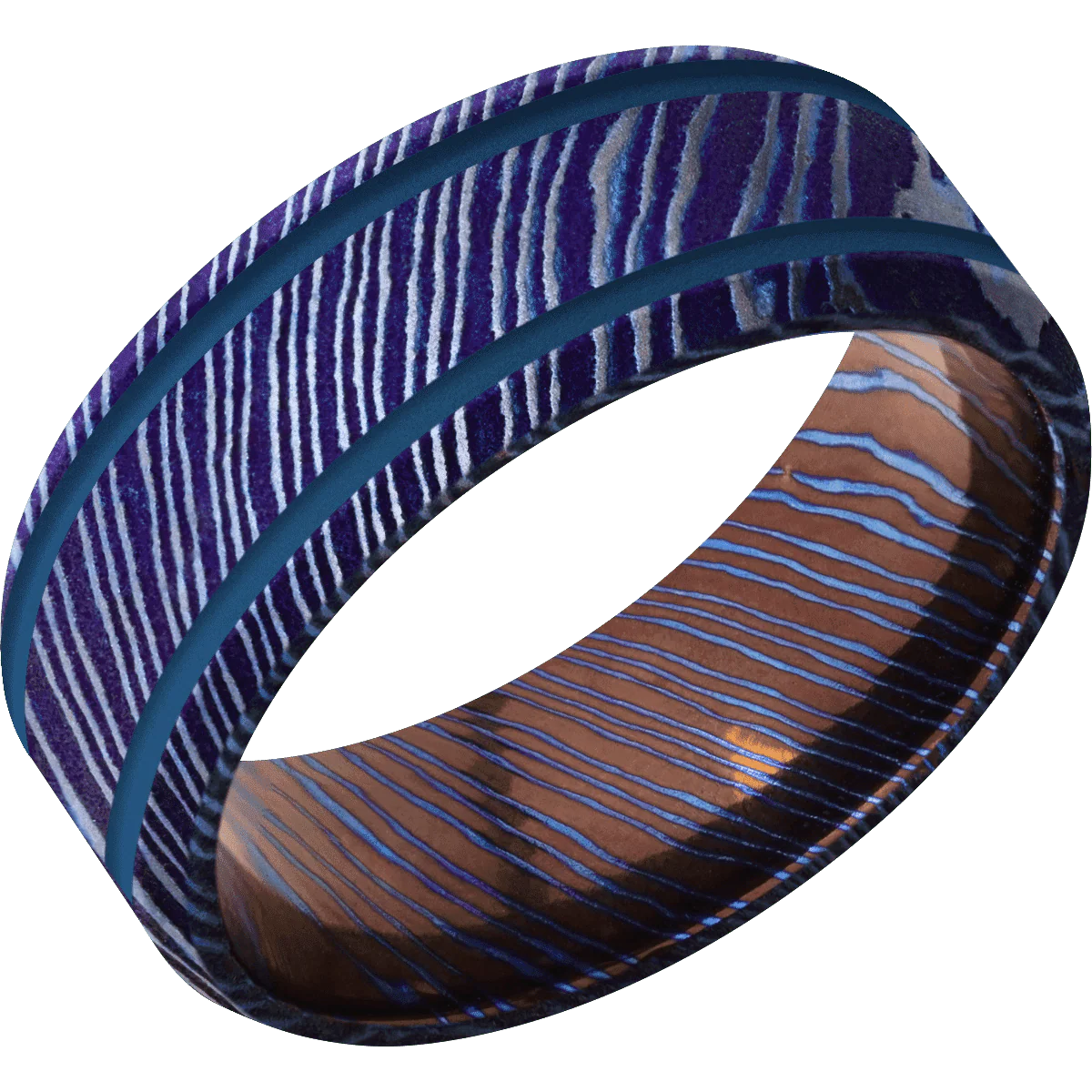 Titanium Damascus + Satinetched , Satinetched Finish - Image 2