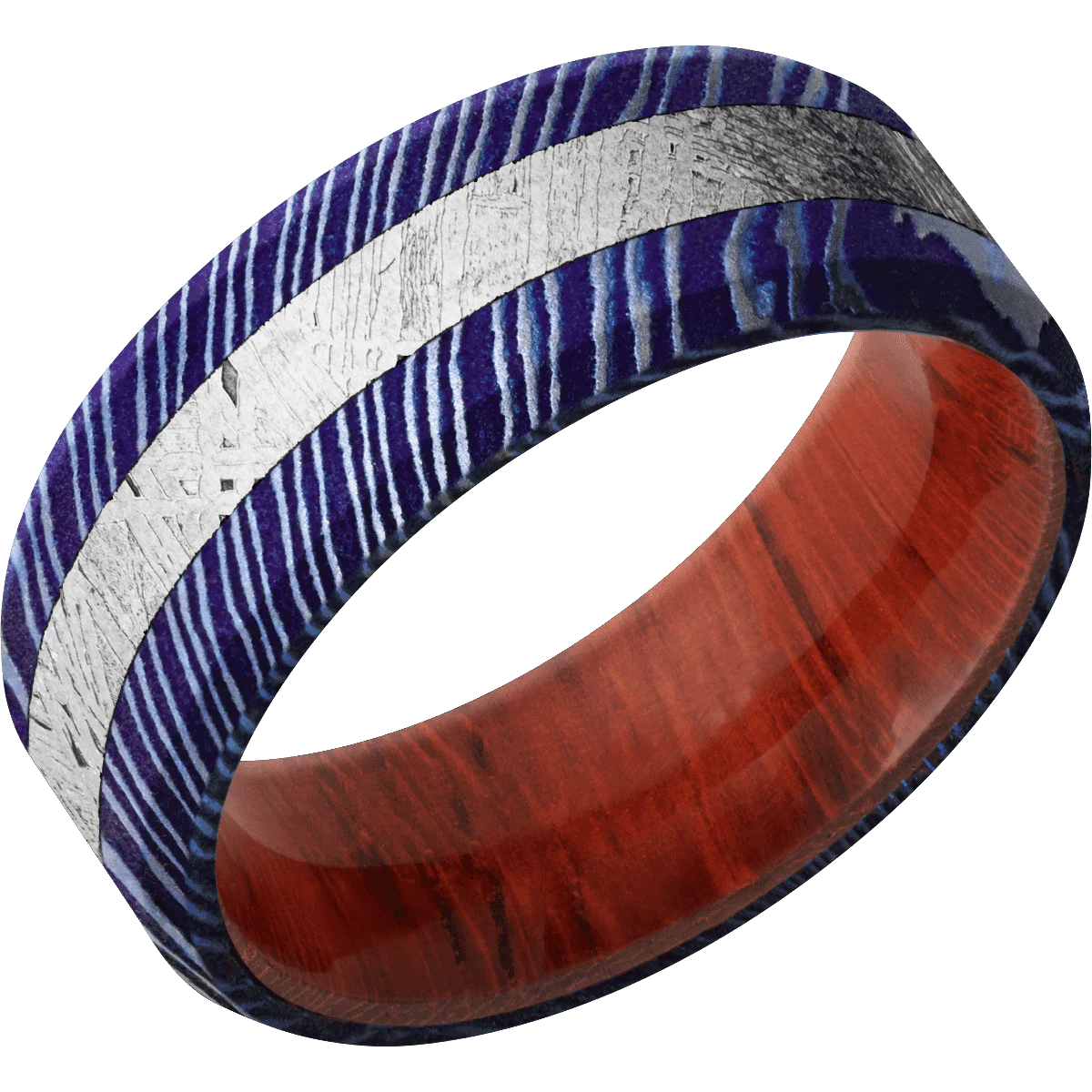 Titanium Damascus + Satinetched , Satinetched Finish + Padauk - Image 2