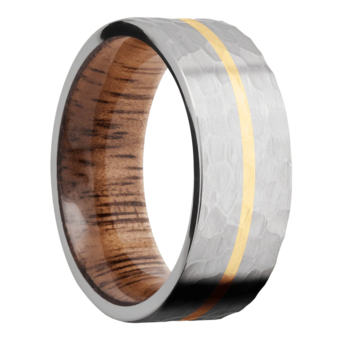 Titanium + Hammer Finish + Koa