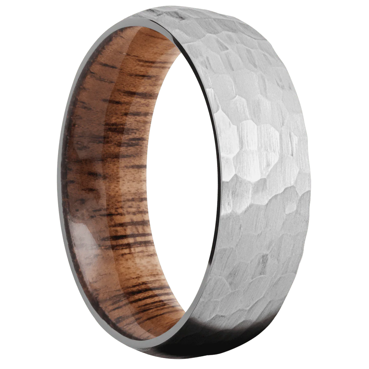 Titanium + Hammer Finish + Koa