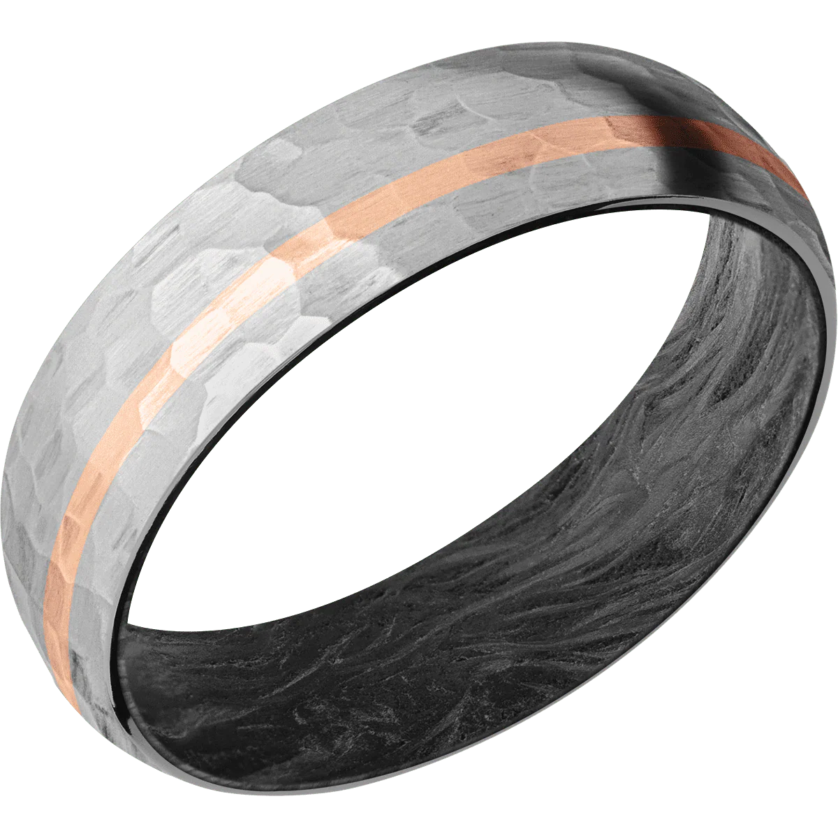 Titanium + Hammer , Hammer Finish + Forged Carbon Fiber - Image 2