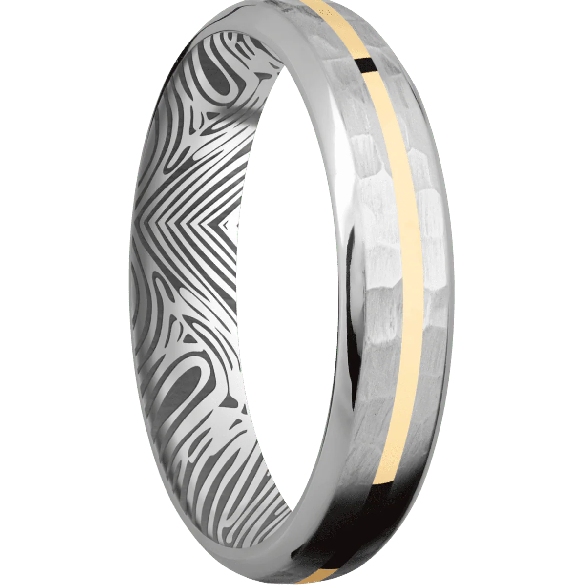 Titanium + Hammer , Polish Finish