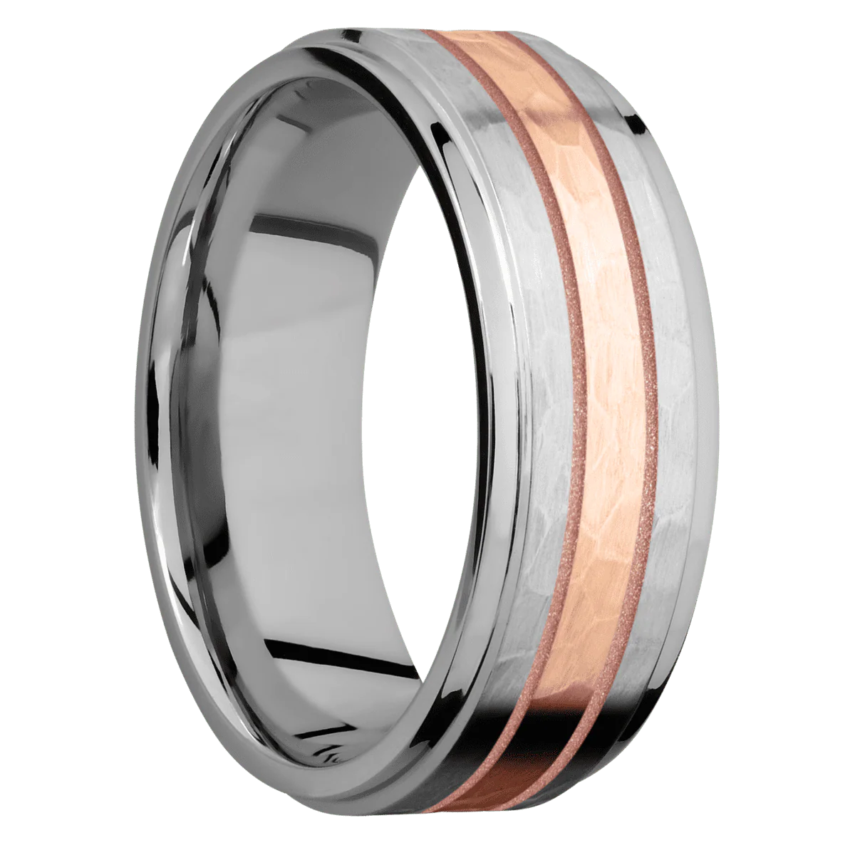 Titanium + Hammer , Polish Finish