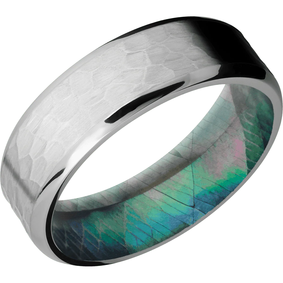 Titanium + Hammer , Polish Finish + Black Mother of Pearl - Image 2