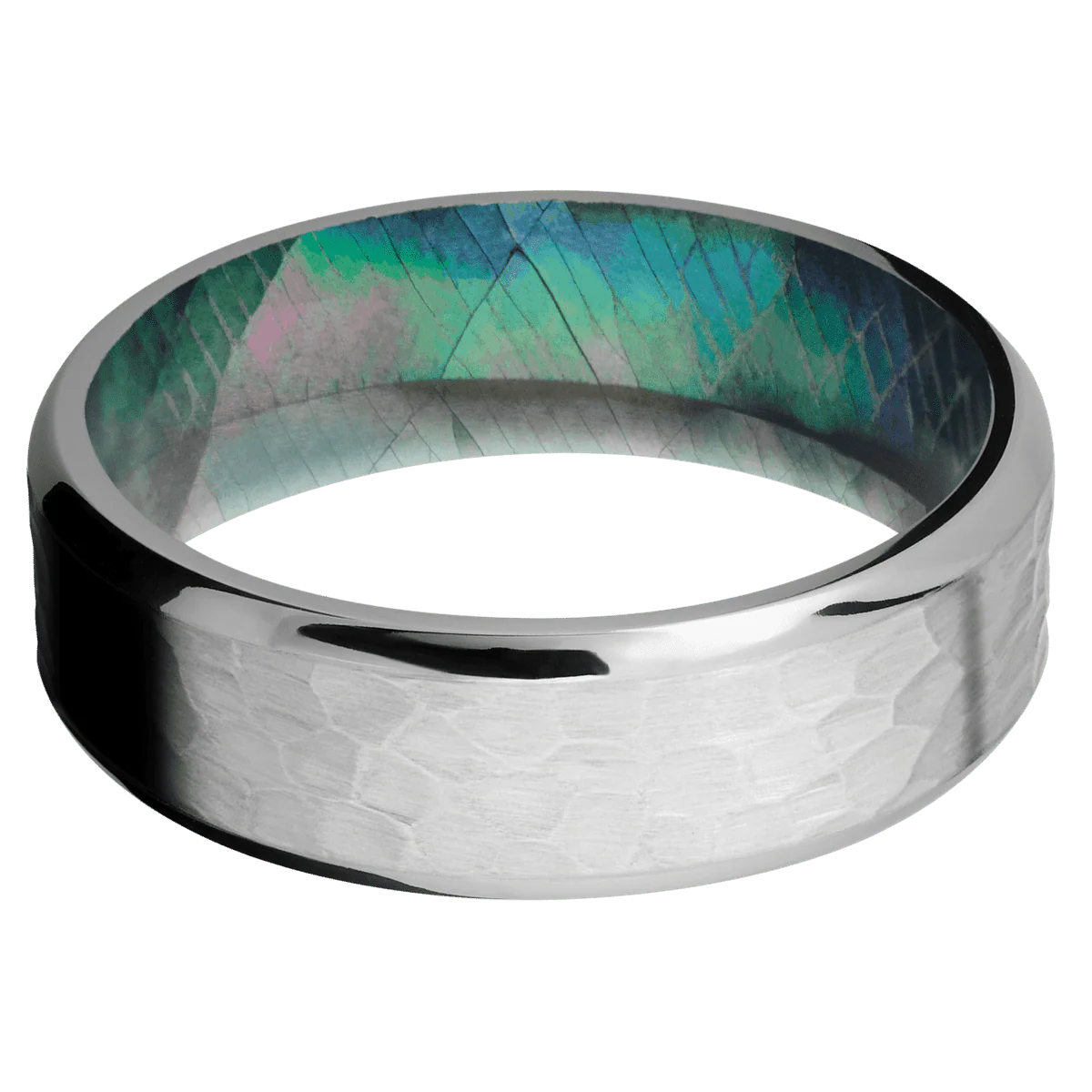 Titanium + Hammer , Polish Finish + Black Mother of Pearl - Image 3